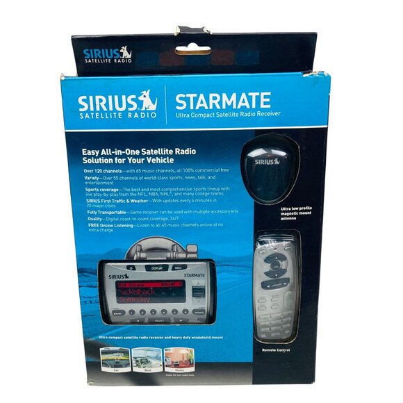 Sirius Starmate ST1 Satellite Radio Receiver W/ Remote & Manual Open Box - Picture 1 of 5